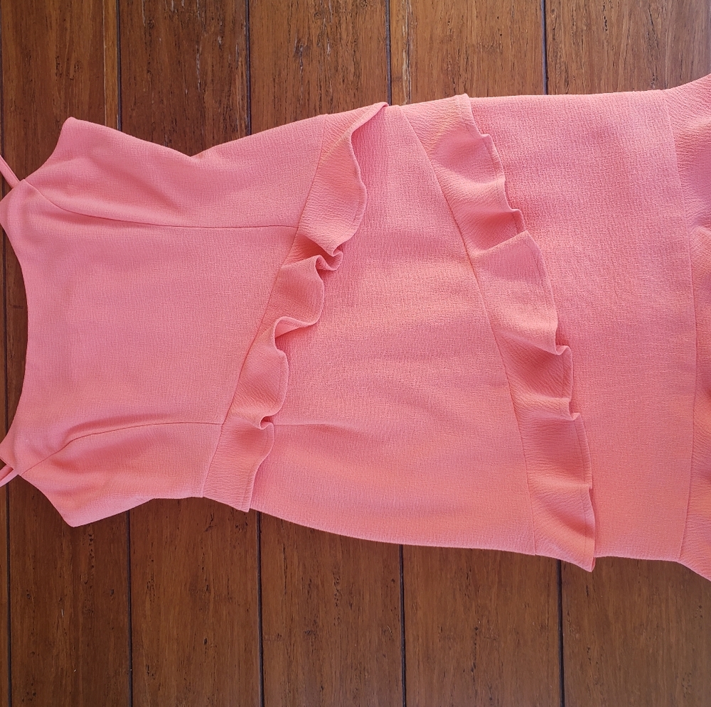 L.A Collective thin strap pink dress